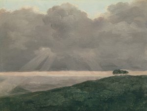 A vihar (olaj, kártya) alkotó: Pierre Henri de Valenciennes